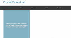 Desktop Screenshot of forensicperinatal.com