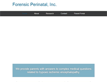 Tablet Screenshot of forensicperinatal.com